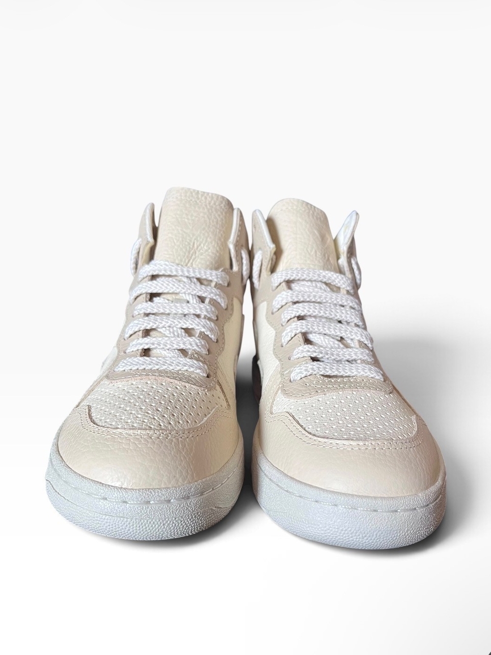Nordstrom WomensCream Lace-Up Sneakers